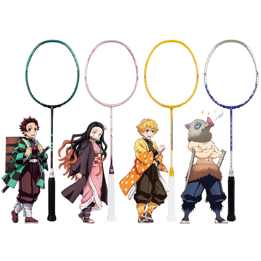 Tanjirou/Nezuko/Zenitsu/Inosuke theme badminton racket - activate blood sports tour