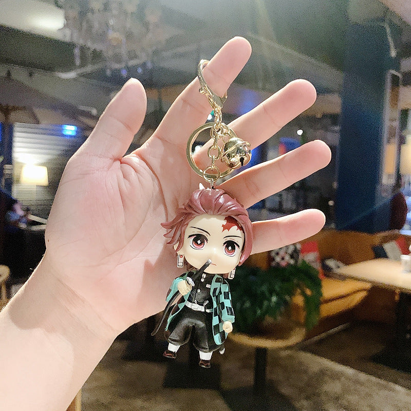 Tanjirou/ Nezuko Hand-held Doll Key Chain Creative Bag Pendant Key Chain