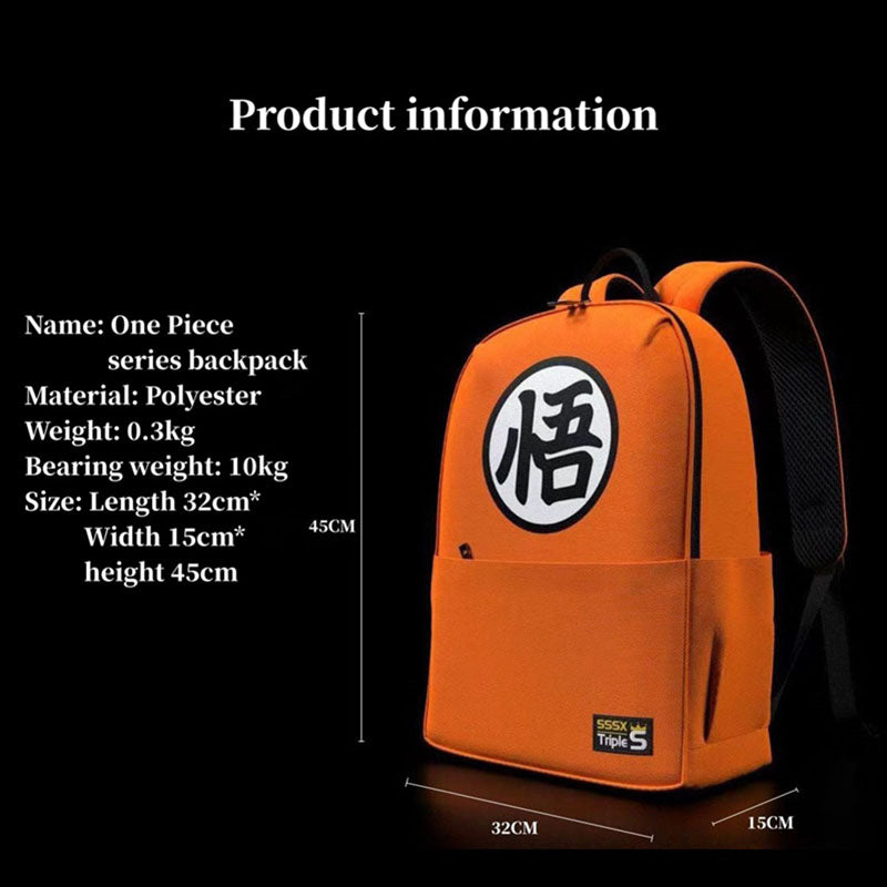 Goku/Vegeta Backpack Sturdy Oversized Capacity Backpack