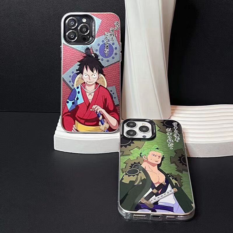 Luffy/Zoro iPhone silicone crash-resistant phone case