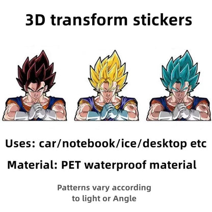 3D 3 varieties of morphologic stickers Can be pasted on anything, car, cell phone, computer, etc.