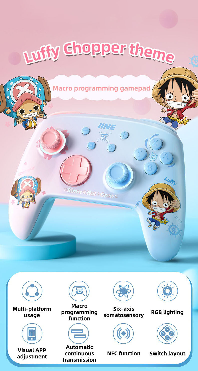 Luffy/Chopper gamepad with adjustable lights wireless Bluetooth left and right hand controllers