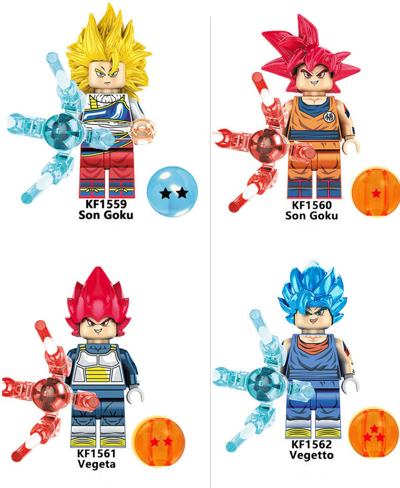 Son Goku/Bejīta Yonsei Figure Building Block Assembly Toy