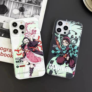 Tanjirou/Nezuko Apple exquisite Trend Silicone Anti-collision phone case