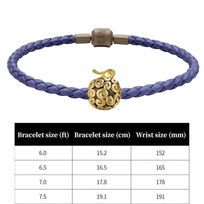 Luffy gold fruit gift lovers bracelet beads