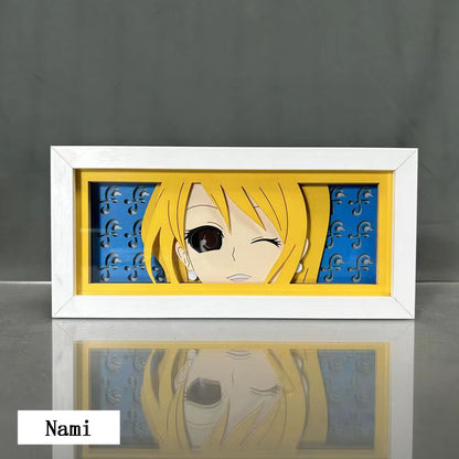 Luffy/Ace/Zoro three-dimensional character photo frame decoration