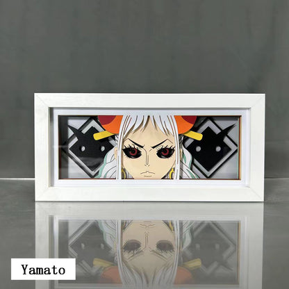 Luffy/Ace/Zoro three-dimensional character photo frame decoration