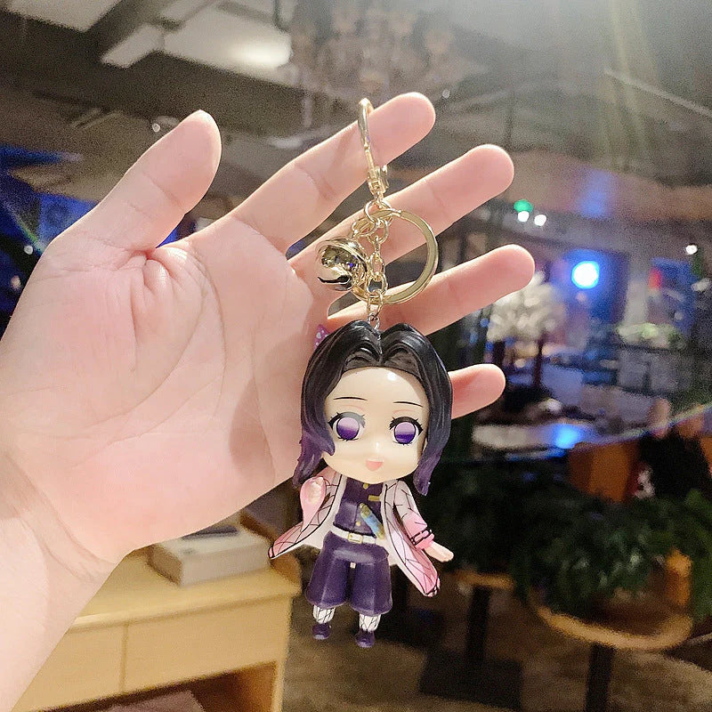 Tanjirou/ Nezuko Hand-held Doll Key Chain Creative Bag Pendant Key Chain