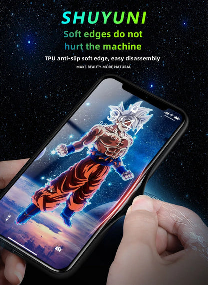 Son Goku handsome cartoon ntelligence 4 color flash creative phone case