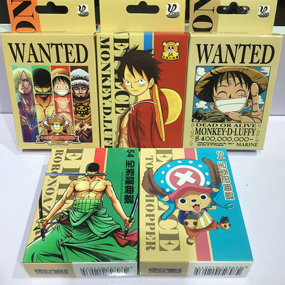 Luffy/Zoro/Chopper One piece arrest warrant Playing cards