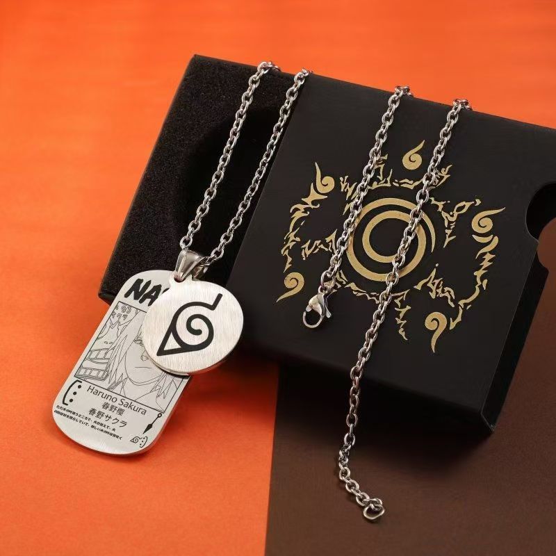 Uzumaki/Sasuke/Kakashi Ninja series handsome necklace with finish