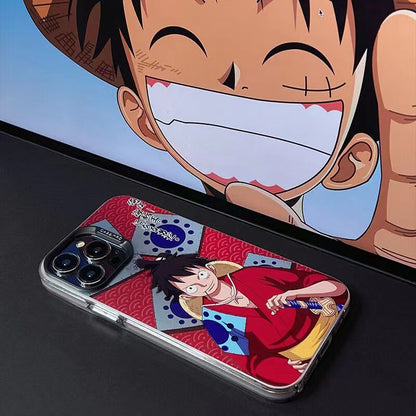 Luffy/Zoro iPhone silicone crash-resistant phone case