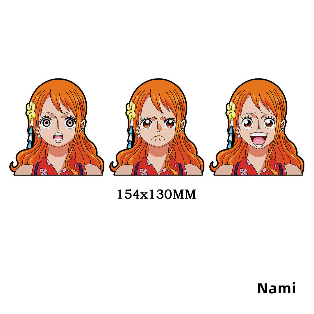 Luffy/Zoro/Nami 3D gradient stickers