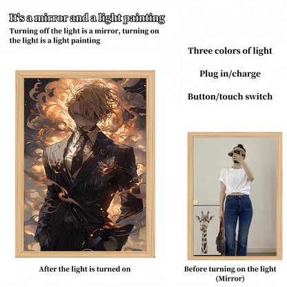 Luffy/Zoro/Sanji can be used as mirrors and decorative paintings light painting