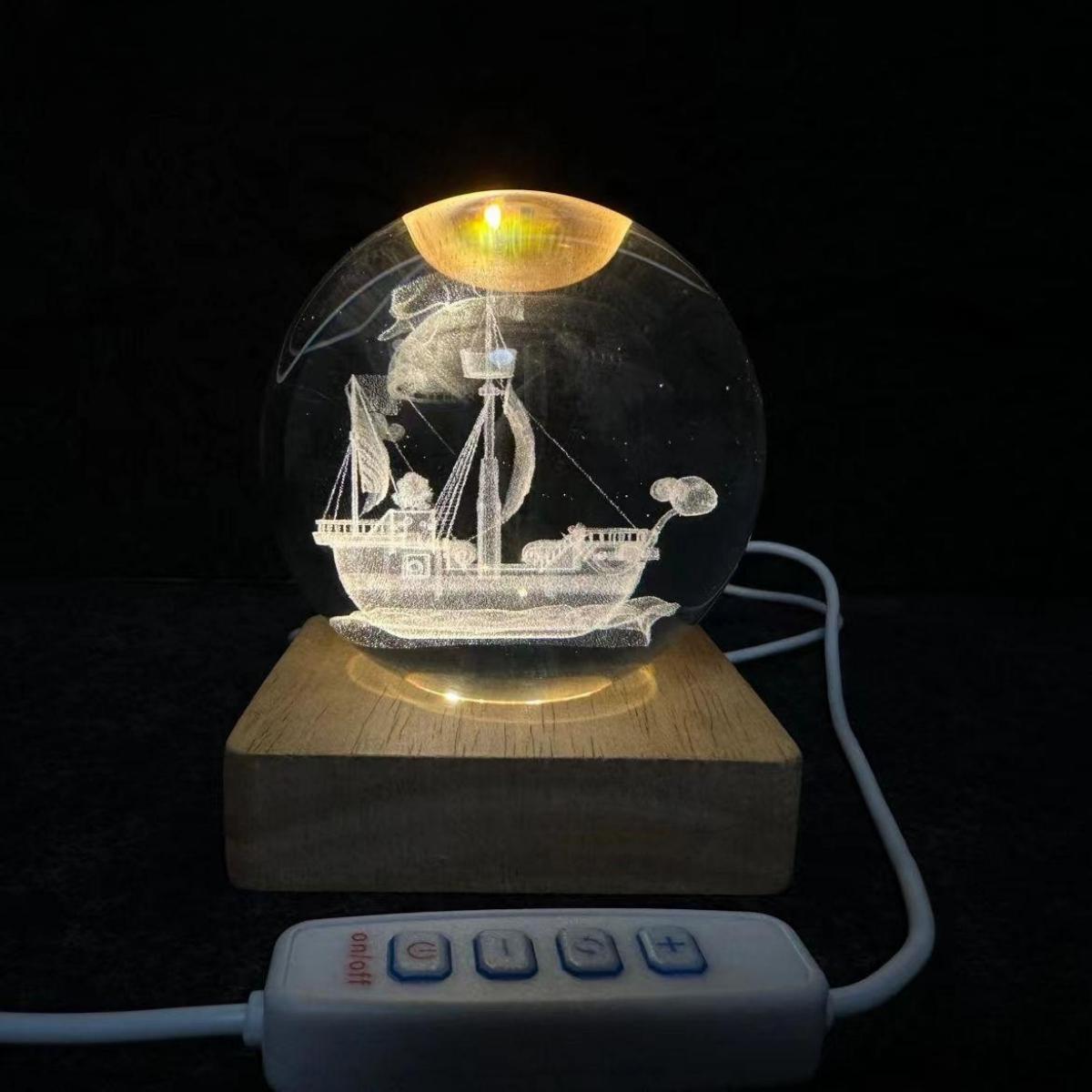 Sunny/Merry DIY rechargeable luminous crystal ball nightlight