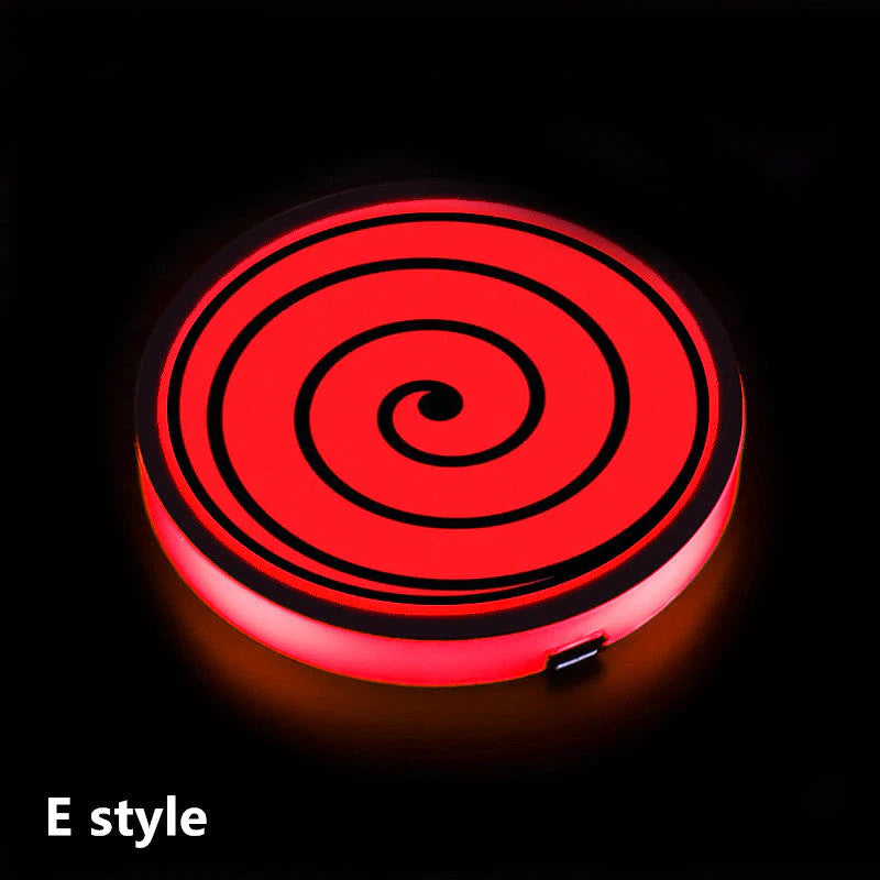 Sharingan Car 7 Color Changing Intelligent Sensing Coasters