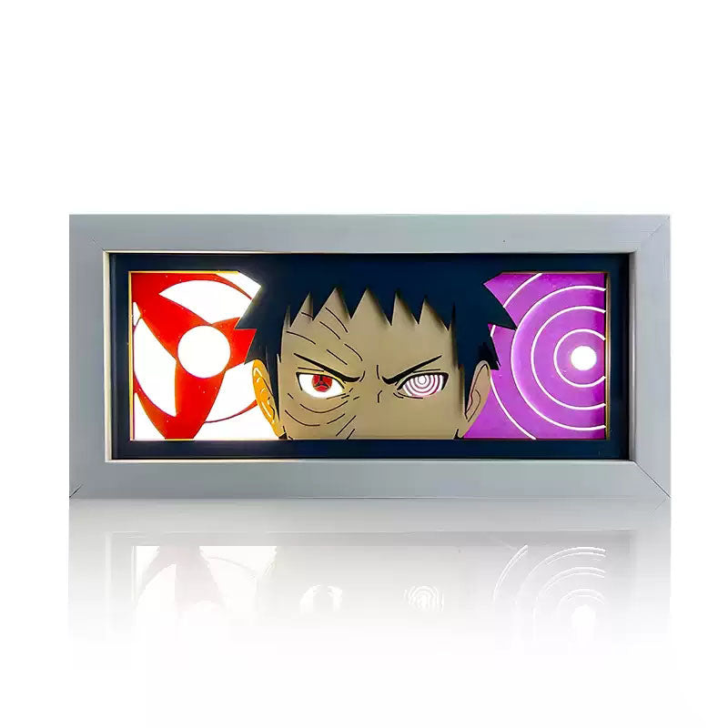 Sasuke/Kakashi/Obito/Itachi 3D Paper Sculpture Night Light - Light up the world of anime!