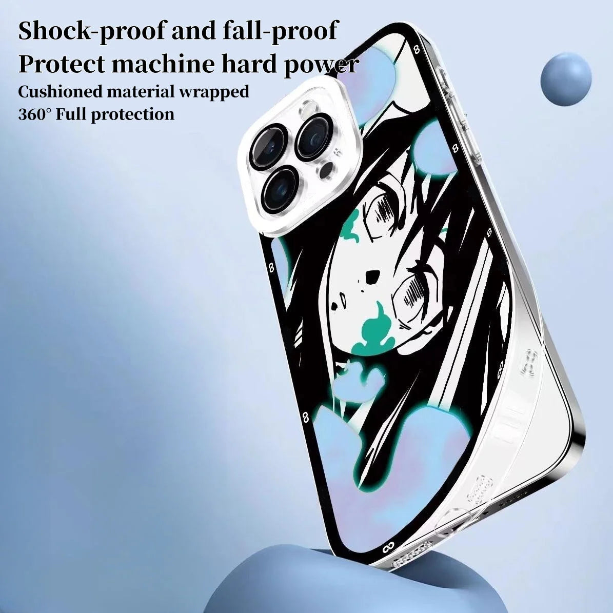 Tanjirou/Mitsuri/Muichirou Apple exquisite Trend Silicone Anti-collision phone case