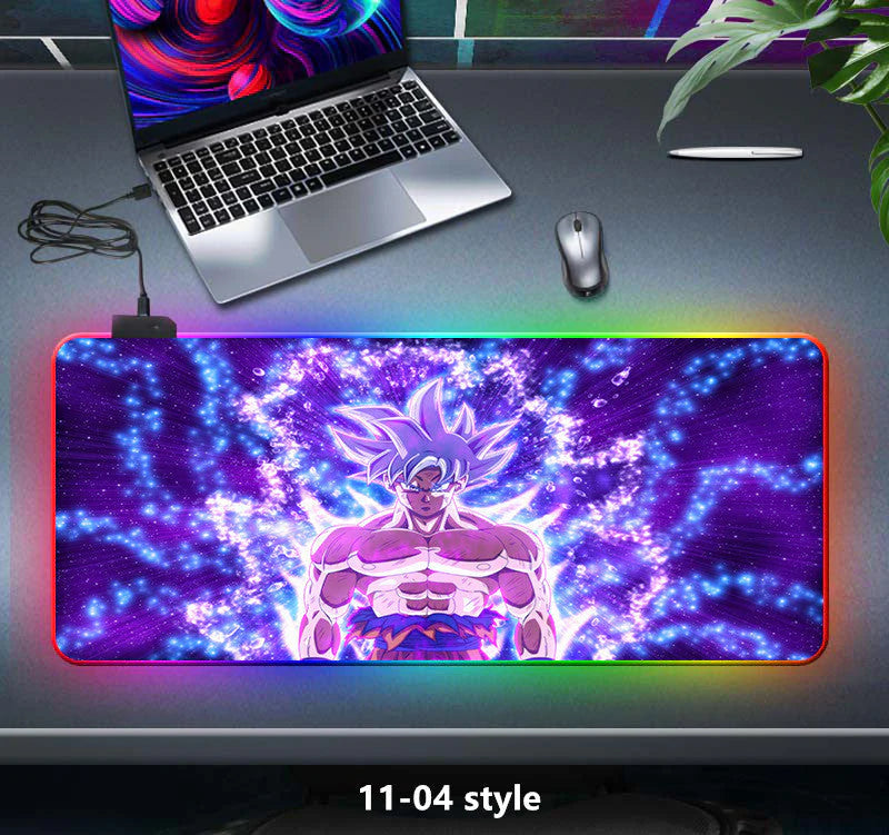 seven color light color change thickened mouse pad LED light keyboard pad game