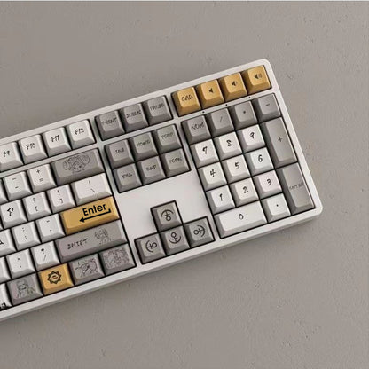 Luffy tri-mode connection RGB backlit mechanical keyboard