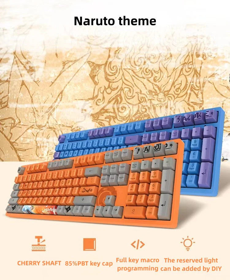 Sasuke Mechanical Keyboard Three-mode wireless RGB backlit gaming esports Keyboard