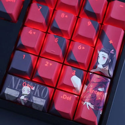 Nezuko/Tanjirou/Tokitou Muichirou Creative transparent cute mechanical keyboard cap