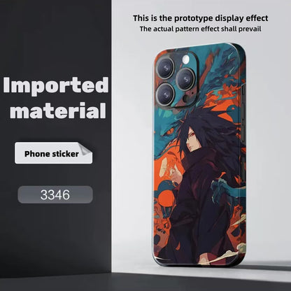 Sasuke/Kakashi/Itachi/Obito theme iPhone Phone back film sticker - a must-have for cool personality