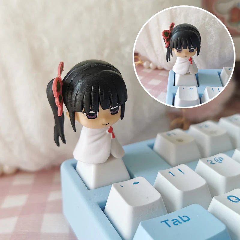 Tanjiro/Nezuko/Kanroji Mitsuri Creative transparent cute mechanical keyboard cap