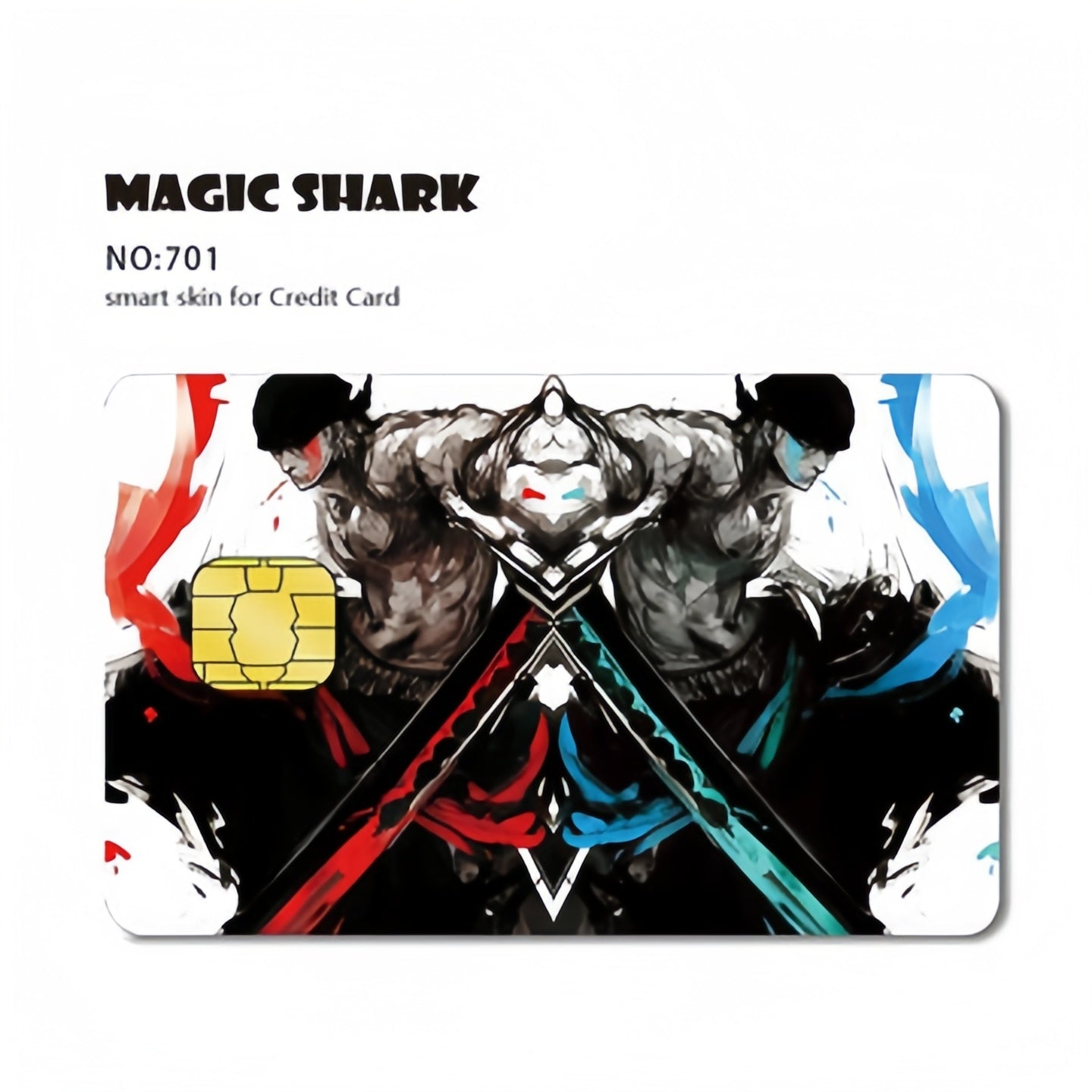 Luffy/Zoro Bank Card Thickened with crystal scrub personalized card stickers