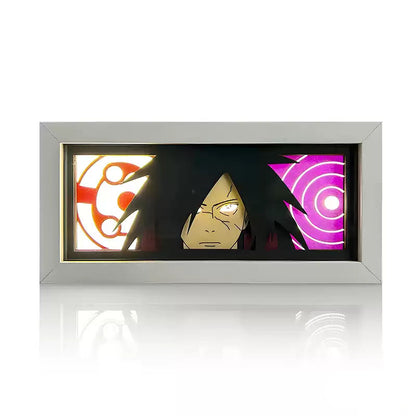 Sasuke/Kakashi/Obito/Itachi 3D Paper Sculpture Night Light - Light up the world of anime!