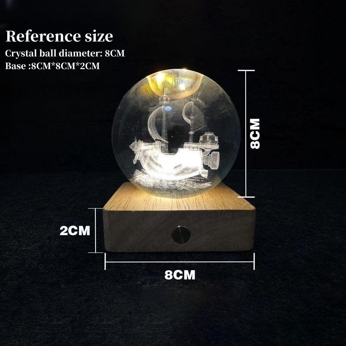 Sunny/Merry DIY rechargeable luminous crystal ball nightlight