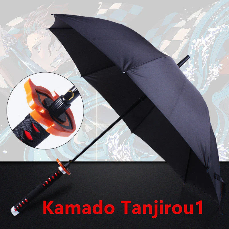 Tanjirou Cool Semi-Automatic  umbrella And An Umbrella That Folds