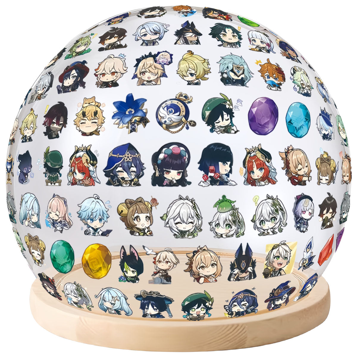 Luffy/Tanjirou DIY handmade acrylic spherical night light