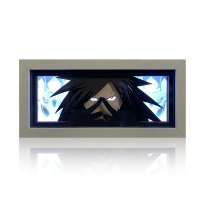 Sasuke/Kakashi/Obito/Itachi 3D Paper Sculpture Night Light - Light up the world of anime!