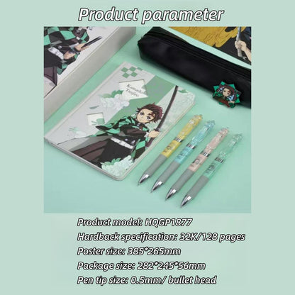 Tanjirou/Nezuko Stationery Set Gift Pack Pen Press Neutral Pen Book