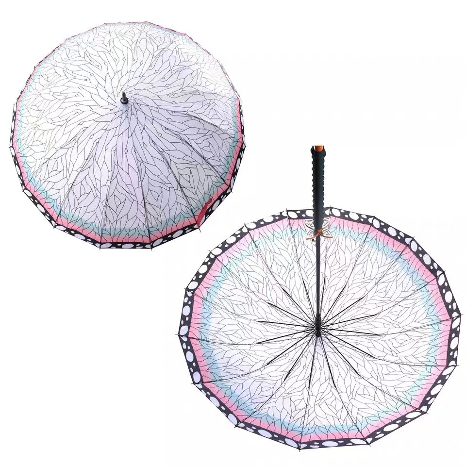 Tanjirou/Zenitsu Cool umbrella shade and rain dual purpose umbrella 16 alloy umbrella bones more robust