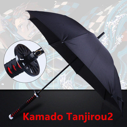 Tanjirou Cool Semi-Automatic  umbrella And An Umbrella That Folds