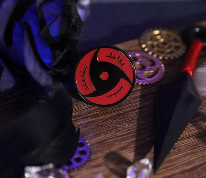 Sasuke/itachi/kakakshi Metal Badge Collection Mangekyou Sharingan