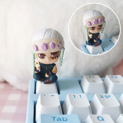 Tanjiro/Nezuko/Kanroji Mitsuri Creative transparent cute mechanical keyboard cap