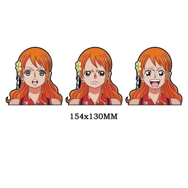 Luffy/Zoro/Nami 3D gradient stickers