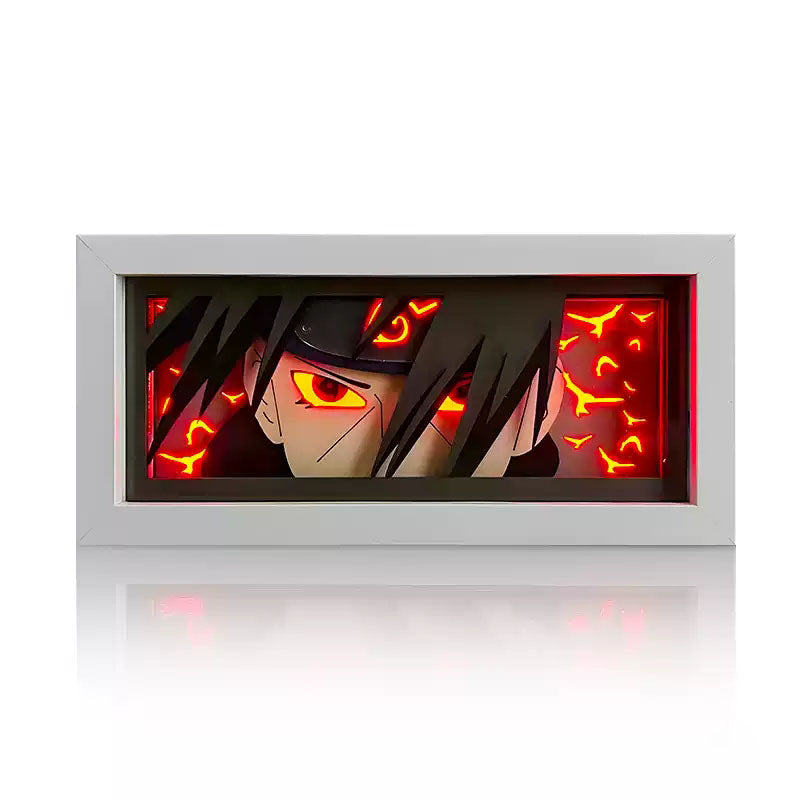 Sasuke/Kakashi/Obito/Itachi 3D Paper Sculpture Night Light - Light up the world of anime!