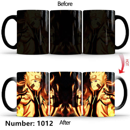 Uzumaki/Sasuke Color-Changing Mug Ceramic Heated Water Gradient Magic Coffee Mug cup