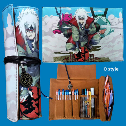 Itachi/Sasuke role high definition pattern Printing handsome cartoon scrolls creative pen bag