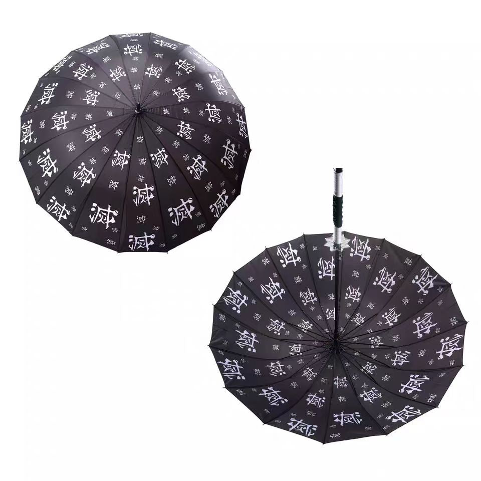 Tanjirou/Zenitsu Cool umbrella shade and rain dual purpose umbrella 16 alloy umbrella bones more robust