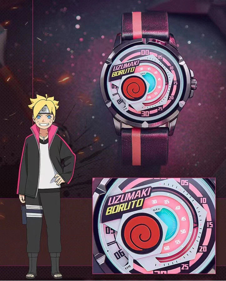 Boruto/Sasuke/Sarada Watch Watch Three degree waterproof watch Sharingan Watch