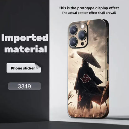 Sasuke/Kakashi/Itachi/Obito theme iPhone Phone back film sticker - a must-have for cool personality