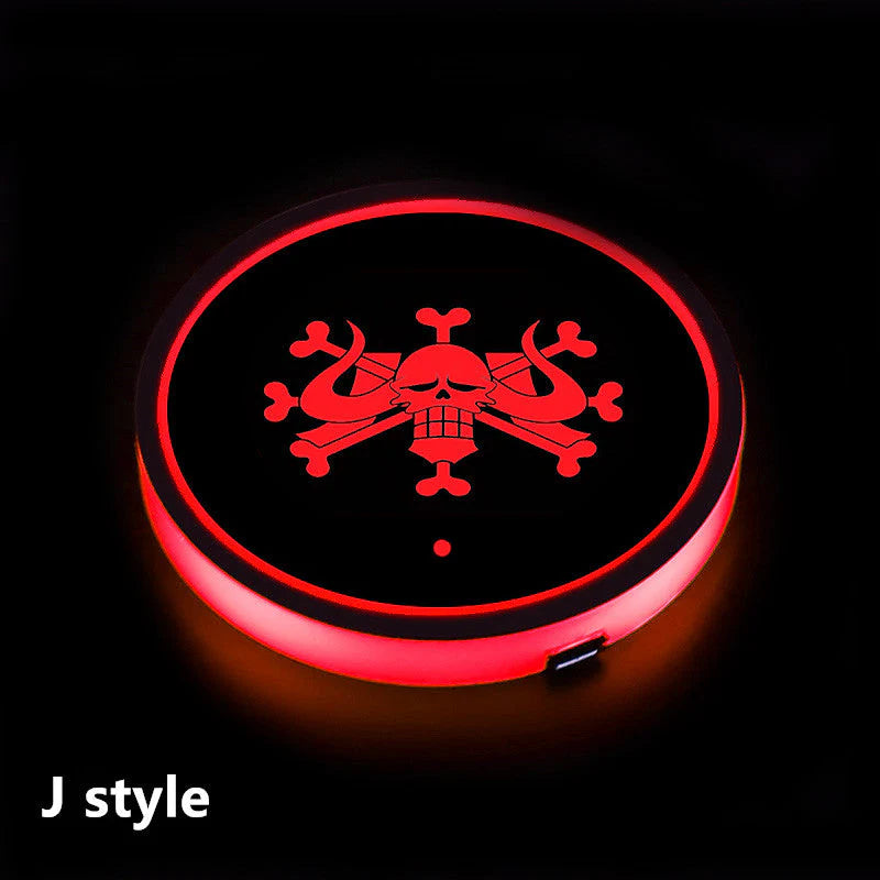 Sharingan Car 7 Color Changing Intelligent Sensing Coasters