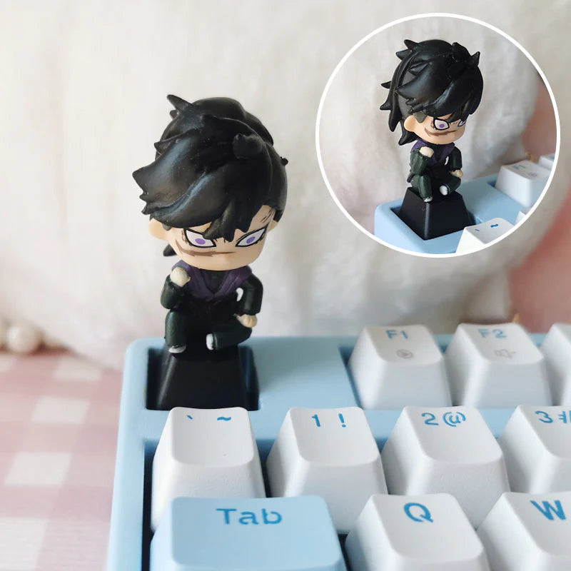 Tanjiro/Nezuko/Kanroji Mitsuri Creative transparent cute mechanical keyboard cap