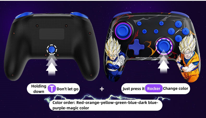 Goku/Vegeta Sensitive play gamepad, precise control, comfortable grip, enjoy the passion of the game