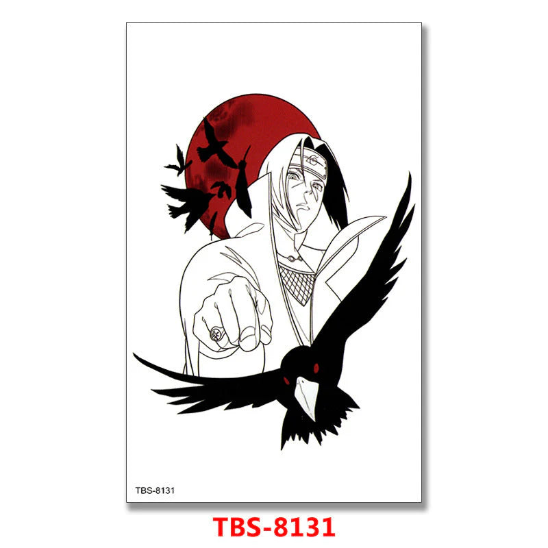 Uzumaki/Sasuke Cool character tattoo stickers